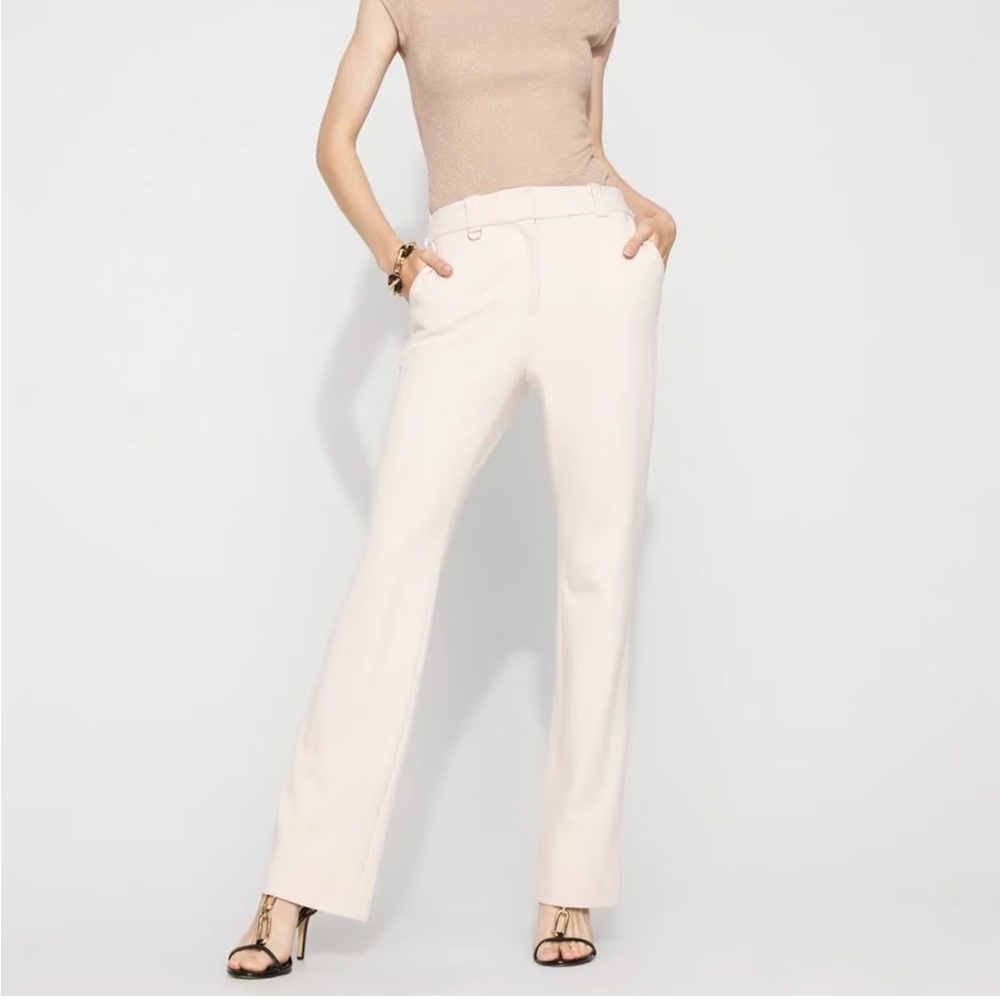 White House Black Market Tan Sleek Boot Pants